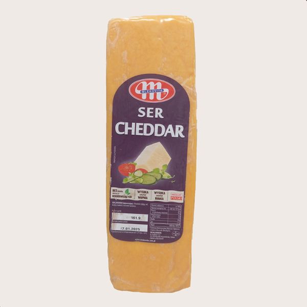 Сир Чеддер червоний Млековіта брус