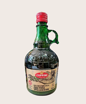Оливкова олія 750 мл (скло) Coppini Extra Vergine Grezzo Del Contadino Графин