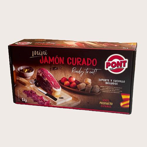 Подарунковий наб. Хамон Curado Міні, ніж, хамоньєра 18+міс1кг