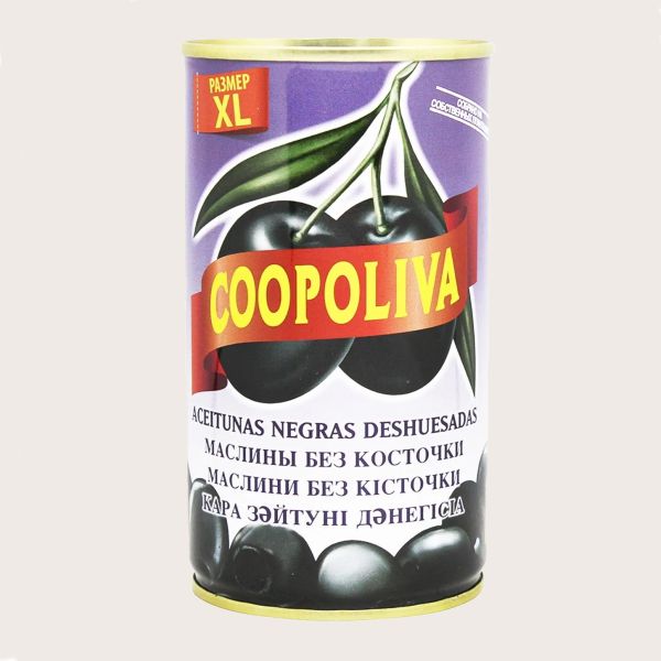 Маслини ''Коополива'' чорні б/к 314мл /120 г