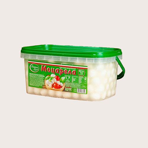 Моцарела  МІНІ в росолі 3,16/1,7 кг відро ТМ ''Молочна Мрія''
