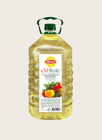 Олія соняшникова рафінована  5 л/ 4,6 кг ТМ ДЕНКО