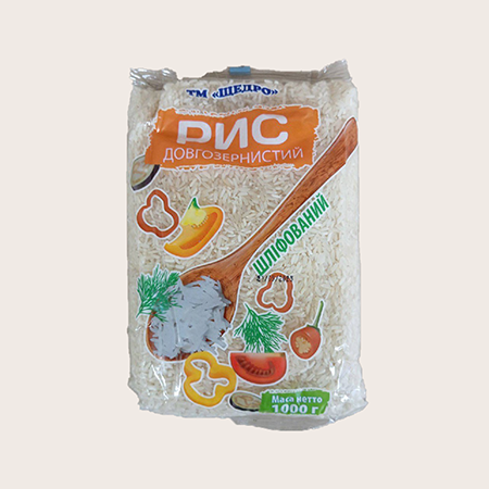 Крупа рисова /довгий/ "Щедро" 1кг
