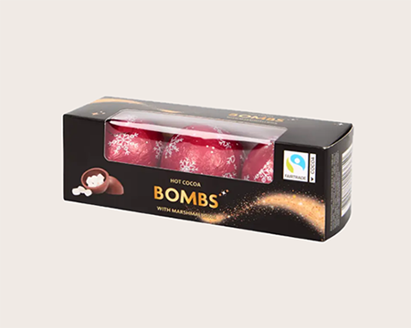 Шоколаданий бомбочки з маршмеллоу 72 г Шоколаданий бомбочки з маршмеллоу 72 г