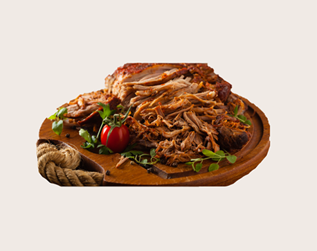 Рвана свинина томлена в смокері ваг.