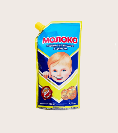 Молоко незбиране згущене з цукром 1 кг Дой пак