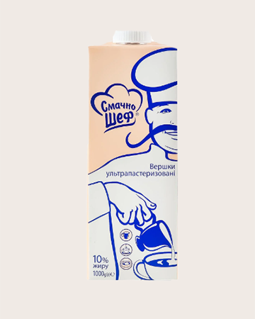 Вершки ультрапаст. 10% ТМ Смачно Шеф 1 кг