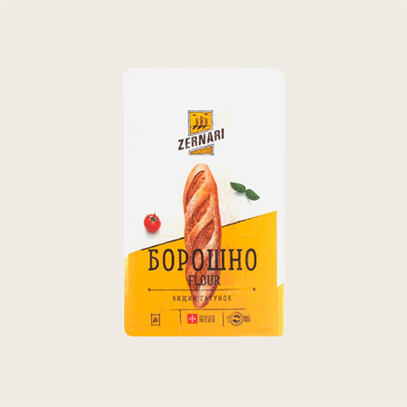 Борошно пшеничне вищого гатунку  5кг ТМ Зернарі