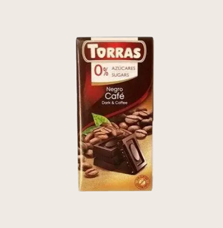 Шоколад Torras чорний з кавою 75г