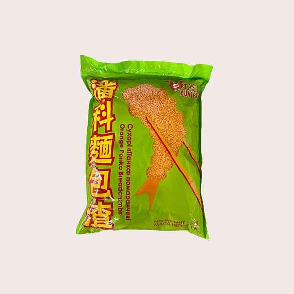 Сухарі панірувальні JnP 1кг /ЗЕЛЕНІ, помар. колір / для морепр./