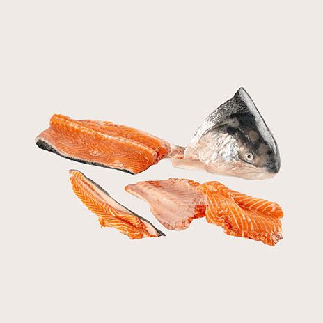 Суп набір сьомга /голова, хребет, ребра/ ВАКУУМ